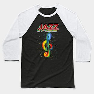 Funny jazz  Music Lover Gift Idea 90s designs  vintage retro 2024 Baseball T-Shirt